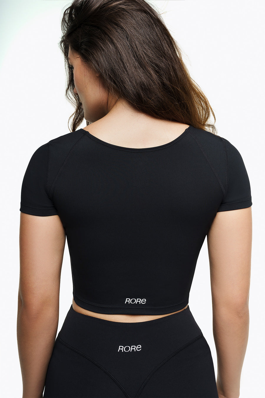 Short Sleeve Square Top - Black