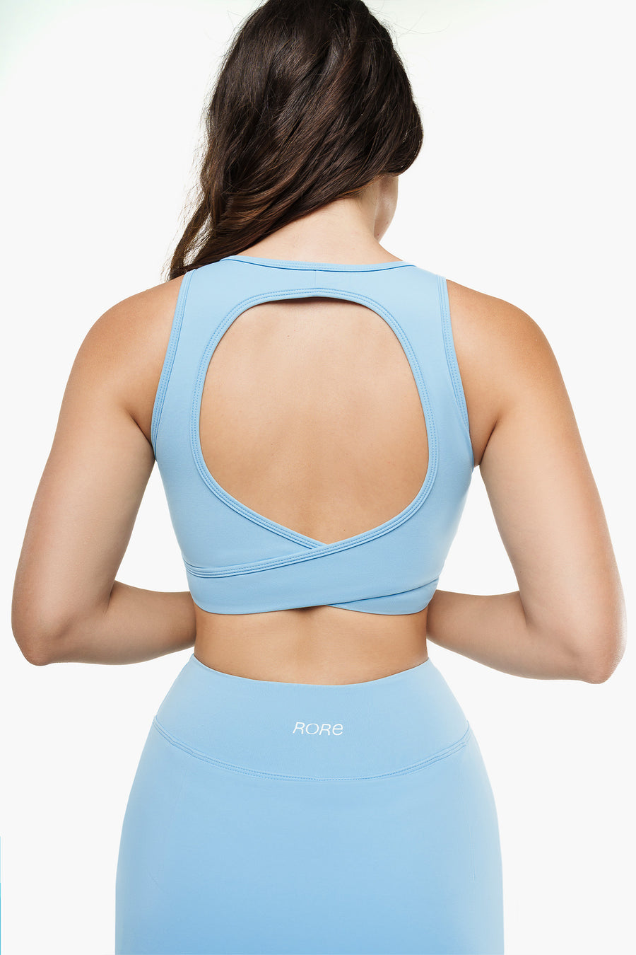 Brassière Crossed Back - Lagoon Mist