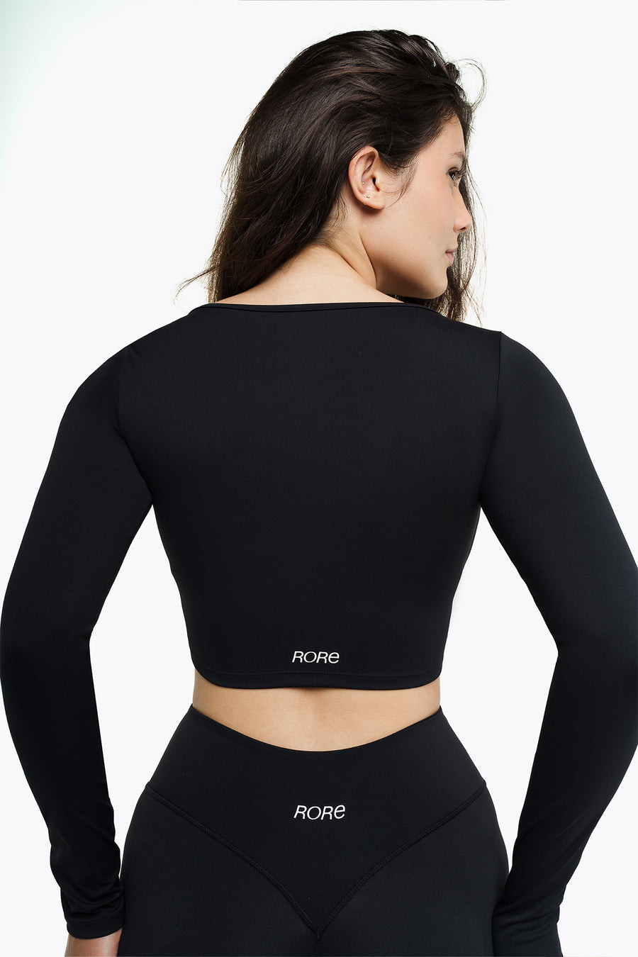 Top Crossed Manches Longues - Black