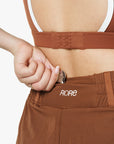 Short 2in1 Retro - Deep Cocoa