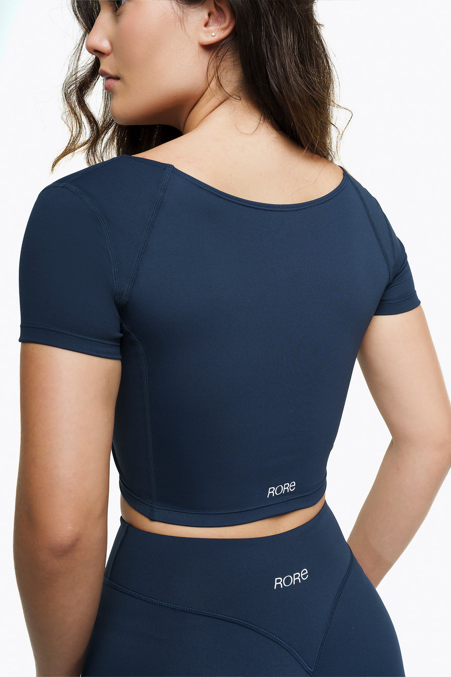 Short Sleeve Square Top - Sea Storm