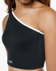 Top Asymétrique Retro - Black