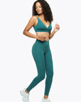 Brassière Crossed - Deep Teal