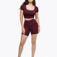Top Square Manches Courtes - Deep Purple