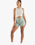 DÉBARDEUR POWER CROP SMOOTH-FIT - SEASHELL