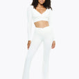 Flare Crossed Sculpt - White