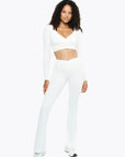 Flare Crossed Sculpt - White