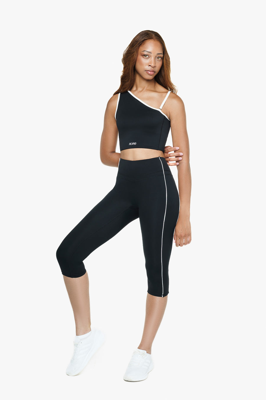 Retro Asymmetrical Top - Black