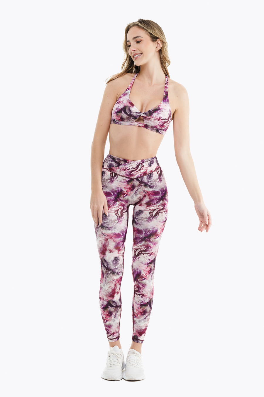 Twist Sports Bra - Pink Blossom