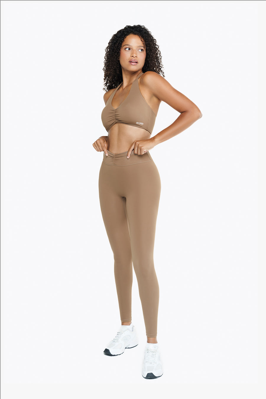 Lace Leggings - Café Latte