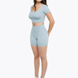 Short Crossed Lift - Powder Blue
