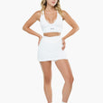 Brassière Crossed Back - White