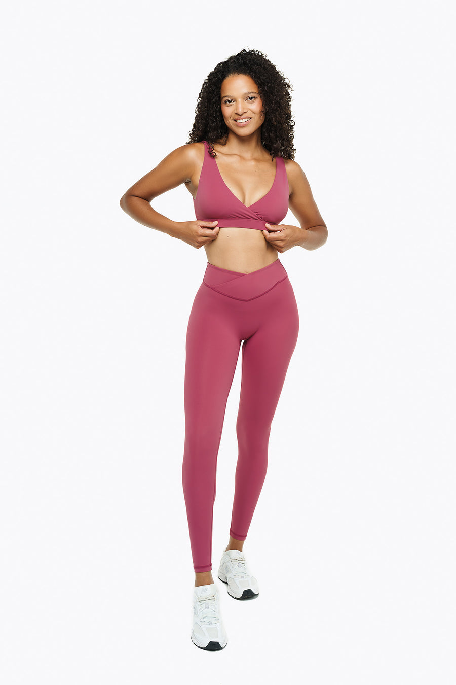 Crossed Lift Leggings - Bloom