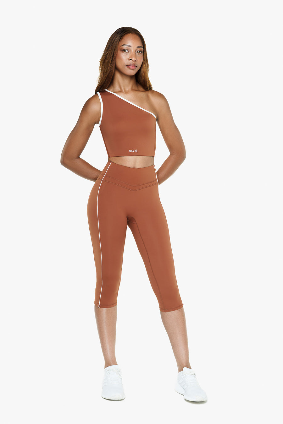 Retro Asymmetrical Top - Deep Cocoa