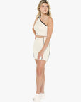 Top Asymétrique Retro - Soft Pearl