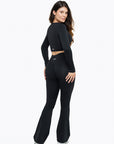 Flare Crossed Sculpt - Black