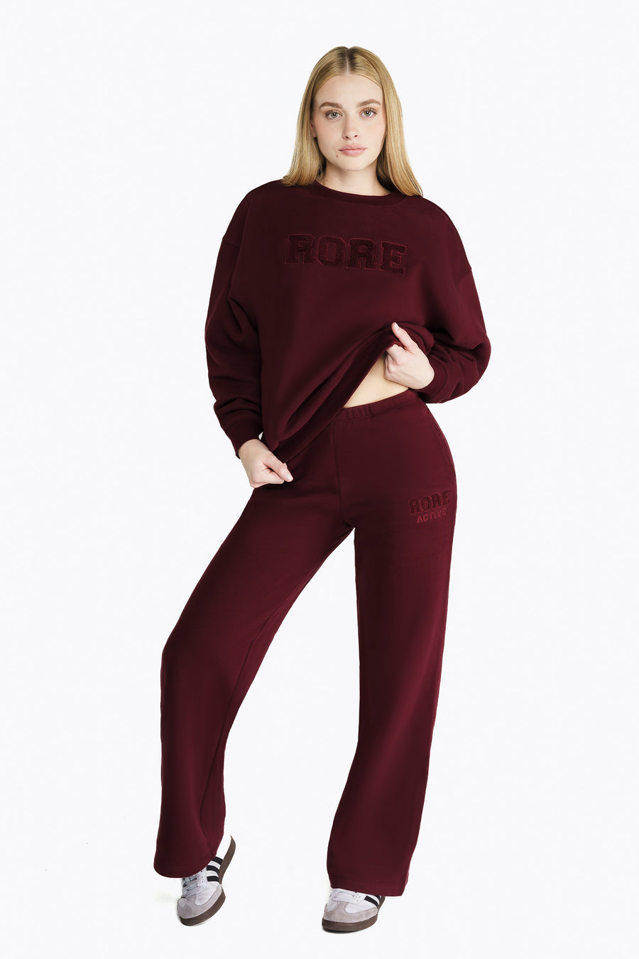Ivy Tall Straight-Leg Trousers - Redwood
