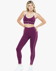 Legging Contour Retro - Wild Berry