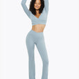 Flare Crossed Sculpt - Powder Blue
