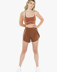 Short 2in1 Retro - Deep Cocoa
