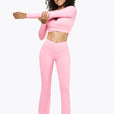 Flare Crossed Sculpt - Pink Blush