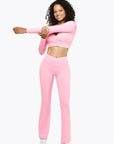 Flare Crossed Sculpt - Pink Blush