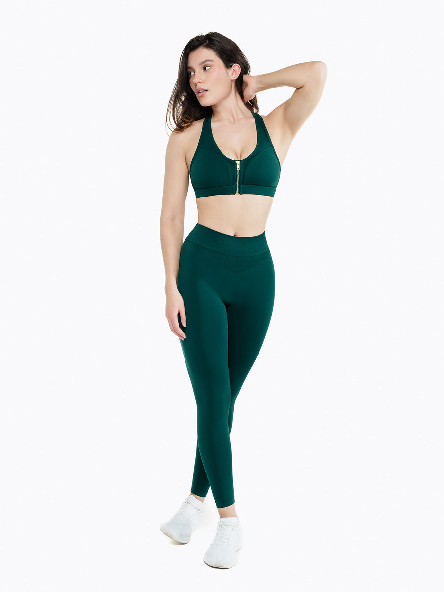 Brassière Zip Tech - Deep Mist
