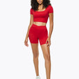 Top Square Manches Courtes - True Red