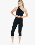 Top Asymétrique Retro - Black