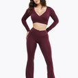 Flare Crossed Sculpt - Deep Purple