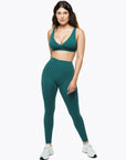 Brassière Crossed - Deep Teal