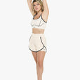 Short 2in1 Retro - Soft Pearl
