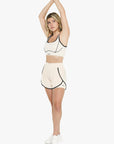 Short 2in1 Retro - Soft Pearl