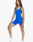 Combinaison Short Zip Tech - Royal Blue