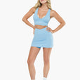 Brassière Crossed Back - Lagoon Mist