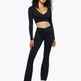 Top Crossed Manches Longues - Black
