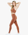 Legging Contour Retro - Deep Cocoa