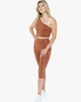 Top Asymétrique Retro - Deep Cocoa