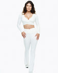 Flare Crossed Sculpt - White