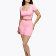 Short Crossed Lift - Pink Blush