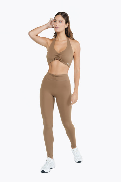 Lace Leggings - Café Latte