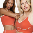 Top Asymétrique Retro - Golden Peach
