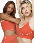 Top Asymétrique Retro - Golden Peach