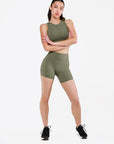 Short Power Smooth-Fit - Forest Mist