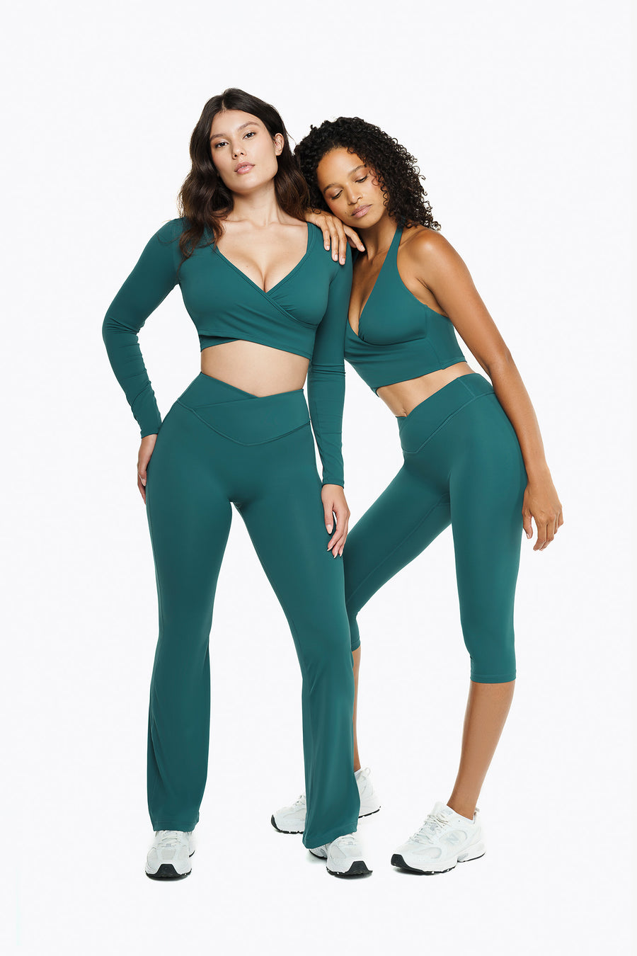 Top Crossed Manches Longues - Deep teal
