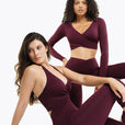 Flare Crossed Sculpt - Deep Purple
