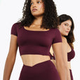 Top Square Manches Courtes - Deep Purple