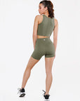 Short Power Smooth-Fit - Forest Mist