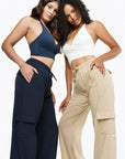 Pantalon Cargo - Blue Petrol