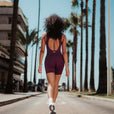Combinaison Short Zip Tech - Deep Purple